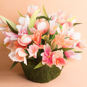 Paper Tulips Centerpiece