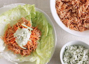 Slow Cooker Buffalo Chicken Wraps