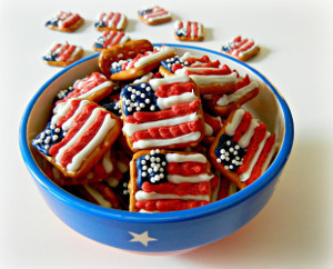 American Flag Pretzels