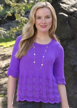 Knit Scalloped Edge Free Pattern · Crazy Hands