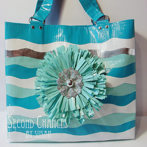 Duct Tape Floral Purses