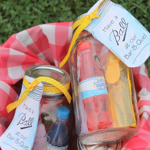 Mason Jar BBQ Party Favors