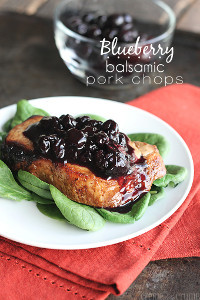 Blueberry Balsamic Pork Chops