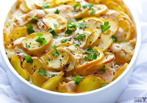 Lemon Chicken Potato Casserole