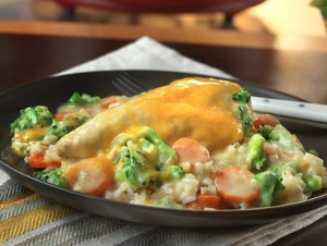 Slow Cooker Chicken, Broccoli and Rice for Six