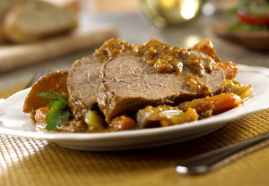 Slow Simmered Pot Roast with Garden Vegetables