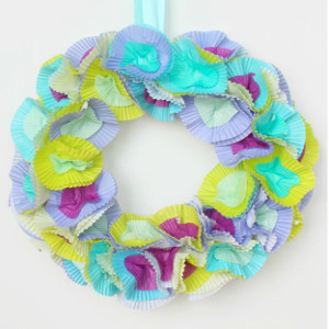 Cupcake Liner Wreath