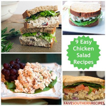 9 Easy Chicken Salad Recipes | FaveSouthernRecipes.com