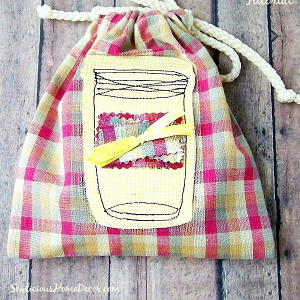 Drawstring Mason Jar Crafts