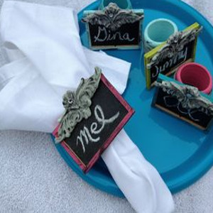 Chalkboard Napkin Rings