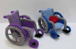 Crochet Amigurumi Wheelchair