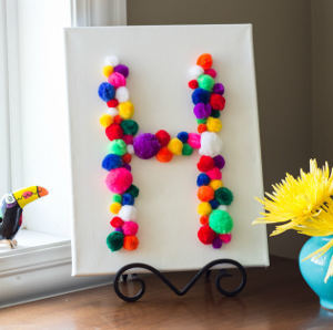 Pom Pom DIY Monogram