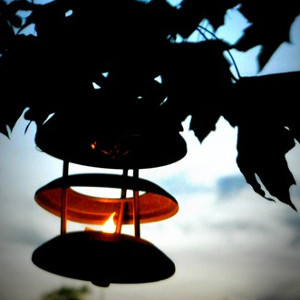 Upcycled Outdoor Hanging Lanterns