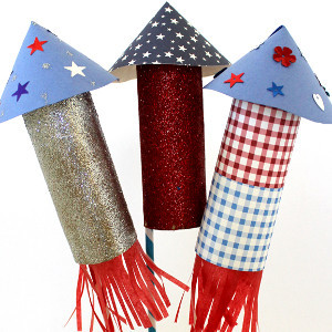 Fourth of July Rockets | AllFreeHolidayCrafts.com