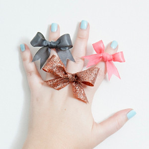 Darling Ribbon Bow Rings