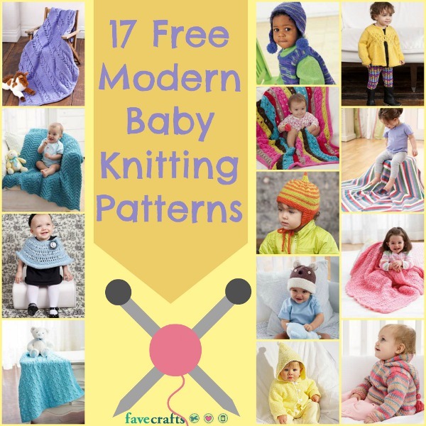 17 Free Modern Baby Knitting Patterns | FaveCrafts.com