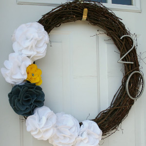 House Number DIY Wreath