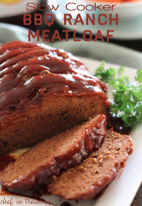 Slow Cooker BBQ Ranch Meatloaf