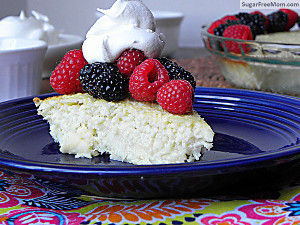 Crustless Coconut Custard Pie