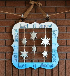 Let It Snow Wall Hanging