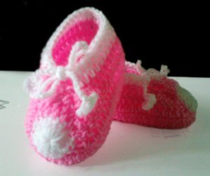 Precious Crocheted Baby Booties