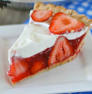 Summer Strawberry Jello Pie