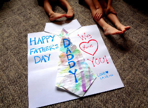 Gigantic Homemade Father's Day Card