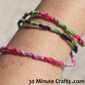 Twisty Friendship Bracelet Pattern