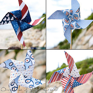 Perfectly Patriotic Pinwheels