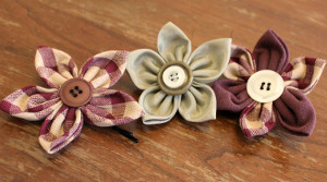 Fun Fabric Flower Hair Clip