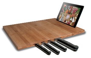 Bamboo Cutting Board with Stand and Knife Storage Review