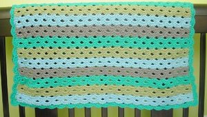 Oceanic Crochet Baby Blanket Pattern