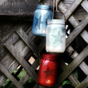 Shimmering Stars Mason Jar Lanterns