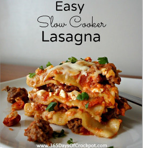 Easiest Ever Slow Cooker Lasagna