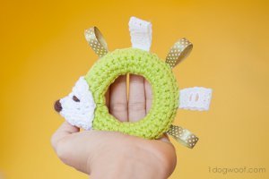 Hedgehog Crocheted Baby Toy