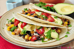 Slow Cooker Chicken and Black Bean Tacos