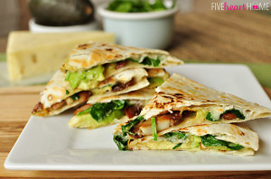 Spinach and Mushroom Quesadillas