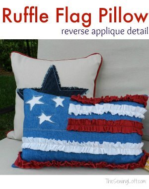 Folk Art America Pillow