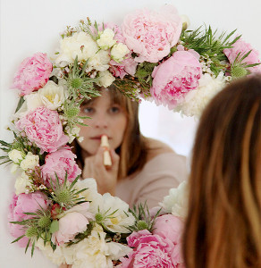 Fresh Flower DIY Mirror Frame