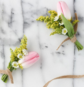 Seriously Sunny DIY Boutonnieres