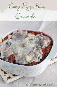 Easy Pizza Rice Casserole