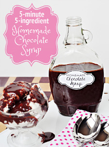 Five Ingredient Homemade Chocolate Syrup