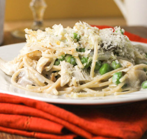 Healthy Chicken Tetrazzini Casserole