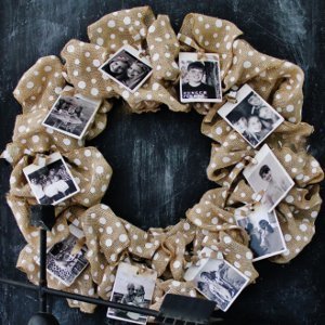 Polka Dot Photo Wreath