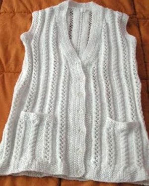 Lace and Cable Vest