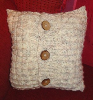Cozy Knitted Cushion