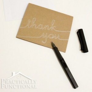 Darling DIY Silhouette Thank You Cards