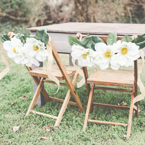 Beautifully Vintage Magnolia Chair Garland