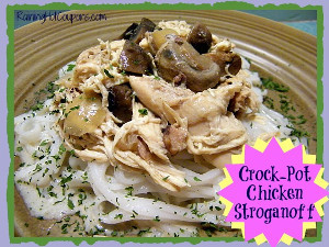 Healthy Slow Cooker Chicken Stroganoff
