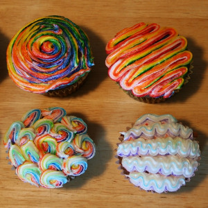 Neon Swirl Cupcakes Recipe